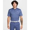 Nike Dri-Fit Tour Print Mens Diffused Blue/White L Polo košeľa