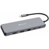 VERBATIM Hub USB-C Pre Multiport 13 Port, 6x USB-A, 2x USB-C, 2x HDMI, DP, RJ45, 3.5mm Jack audio, šedá