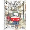 College A5 notes blok B špirála+dierky linajkový 50 listov