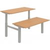OFFICE PRO s.r.o. HOBIS párový výškovo nastaviteľný stôl MOTION DUAL MSD 2 1600, stand.ovládanie, buk