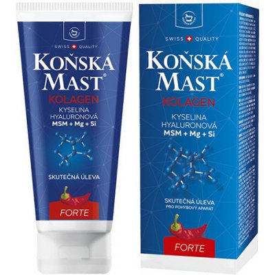 Herbamedicus Konská masť s morským kolagénom forte hrejivá 200 ml