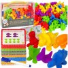 WOOPIE Učíme sa počítať Montessori vzdelávacia sada Dinosaur Sorter 95 ks