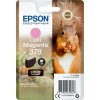 Epson Squirrel Jednofarebný atrament Claria Photo HD 378 veverička Light Purpurová, Štandardná výťažnosť, Svetlo purpurová, Atrament na pigmentovej báze, 4,8 ml, 1 kusov, 360 strany