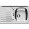 Pyramis Fork 1-miskový dřez s odkapávačem 78 x 43,5 cm ocel (10018120)