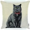 ARTICA gobelínová obliečka na vankúš BLACK CAT obliečka 45/45