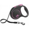 Flexi Black Design páska M 5 m ružové (do 25 kg)