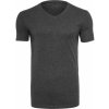 Build Your Brand pánske tričko s výstrihom do V BY006 charcoal Heather