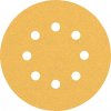 Bosch Brúsny papier EXPERT C470 s 8 otvormi pre excentrické brúsky, 125 mm, zrnitosť 100, 5 ks 2608900806