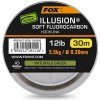 FOX Illusion Soft Fluorocarbon Variant: Edges Illusion Soft Fluorocarbon Hooklink 12lb 5.5kg (0.30mm) x 30m - Naturals Green