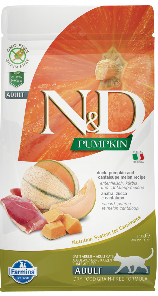 N&D GF Pumpkin CAT Duck & Cantaloupe melon 5 kg