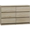 Topeshop M6 120 SON 2X3 komoda dub