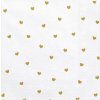 PartyDeco Servítky - zlaté srdiečka 33 x 33 cm