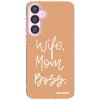 Picasee silikonový průhledný obal pro Samsung Galaxy A55 5G A556B - Boss Mama