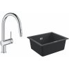 Súprava granitový drez Grohe K700 31654AP0, kuchynská batéria Grohe Minta 32321002