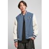 Urban Classics pánska bunda Starter Nylon College Jacket vintageblue/palewhite