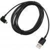 mobilNET Micro USB čierny 3M(zahnutý)dátový kábel(1,2A) (E) KAB-0110-USB-MICRO