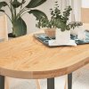 vidaXL Stolová doska 120x60x4 cm dubový masív oválny 4009067