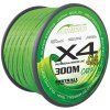 Mistrall šnúra Shiro braided line carp X4 300m 0,23mm zelená