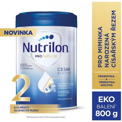 NUTRILON Profutura CESARBIOTIK 2 pokračovacie dojčenské mlieko 800 g