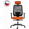 Powerton Kancelárske ergonomické kreslo Lucie, Oranžové