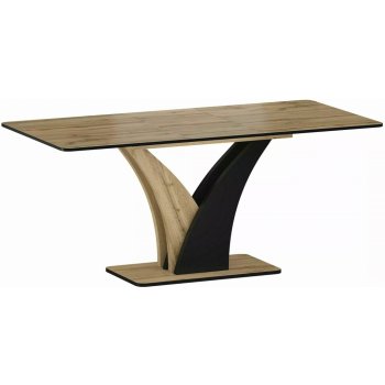 Signal Jedálenský stôl VENTO, dub artisan / ČIERNA 120(160)X68