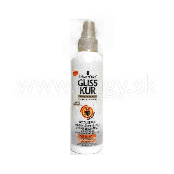 Vlasová regenerácia Gliss Kur Total Repair 19 denná regenerácia, sérum pre suché a poškodené vlasy 200 ml