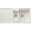 Blanco Adira - Silgranitový drez, 99x49 cm, s ovládaním odtoku a príslušenstvom, InFino, biela 527613