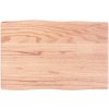 Stolová doska svetlohnedá 60x40x(2-4)cm ošetrený masív hrany