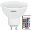 Osram LED žiarovka s diaľkovým ovládaním GU10, RGBW, 4,2 W, 250 lm, 2700 K