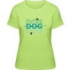 Premium Tričko - Diazjn DOG DOG DOG mama - Limetková - XS - Dámske