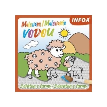 Zvieratká z farmy maľovanie vodou