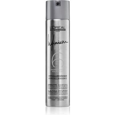 L’Oréal Professionnel Infinium Pure hypoalergénny lak na vlasy silné spevnenie bez parfumácie 300 ml