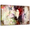 Obraz na plátně Abstraktní žena klobouk ptáci - 90x60 cm