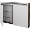 Dreja Dvojdverová zrkadlová skrinka AIR GA2OE 120 - D25 Teak
