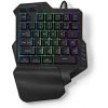 Nedis GKBDS110BK - Kabelová Herní Klávesnice | USB-A | Membránové Keys | RGB | Jednoruční| Délka kabelu: 1.6 m