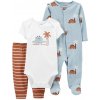 CARTER'S Set 3dielny body kr. rukáv, overal, tepláky Blue Dino chlapec LBB NB/veľ. 56 1N689510_NB