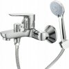 Vaňová batéria nástenná so sprchou, kohútik do vane, keramický prepínač