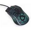 GEMBIRD myš MUSG-RGB-01, podsvícená, 7 tlačítek, černá, 3600DPI, USB