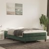 Box spring postel s matrací tmavě zelená 120 x 200 cm samet Zelená 3144324