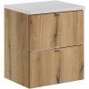 Súprava skrinka Comad Nova Oak NOVA OAK A 82-50-2S, doska Comad Nova White NOVA WHITE 89-50