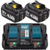 SET dvojitá nabíjačka na batériu MAKITA 14,4V a 18V 2 x batéria 6Ah 18V