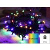 TRACON CHRSTOP200RGB,LED programovateľný vianočný svetelný reťazec farebný, IP44, 5+20M
