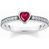 THOMAS SABO prsteň Red heart TR2448-640-10