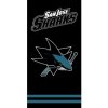 TipTrade Osuška NHL San Jose Sharks Black, 70 x 140 cm