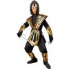 Zlatý ninja kostým - 128 cm / 5-7 let