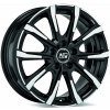 Alu disk MSW ALL SEASON MSW 79 6.5x16, 5x100, 54.1, ET45 GLOSS BLACK FULL POLISHED