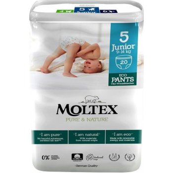 Moltex Pure & Nature natahovací Junior 9-14 kg 20 ks