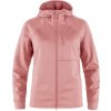 FJÄLLRÄVEN Abisko Grid Fleece Hoodie W Dusty Rose - XS