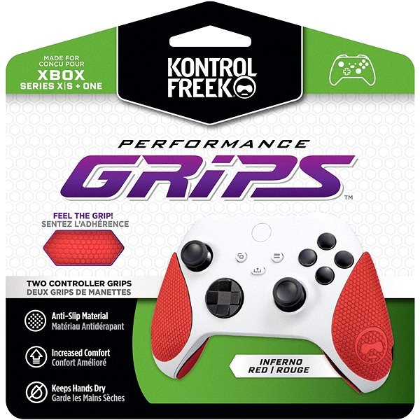 KontrolFreek Original Grips Xbox Red