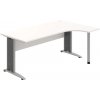 OFFICE PRO s.r.o. HOBIS kancelársky stôl pracovný tvarový, ergo ľavý - CE 1800 L, biela